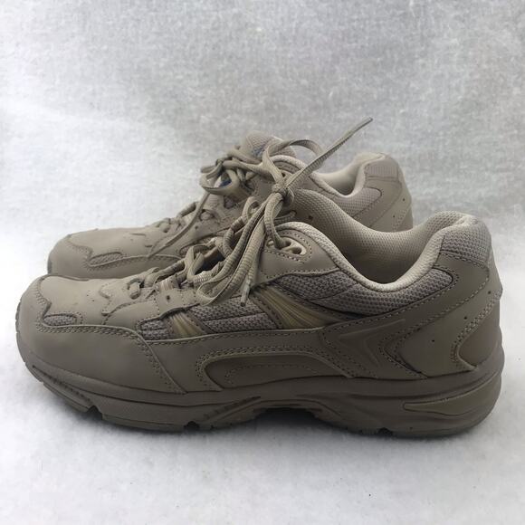 Vionic Womens Walker Taupe Mid-Top Lace-Up Sneaker Walking Shoes Size 9.5 (Wide) - Picture 3 of 10